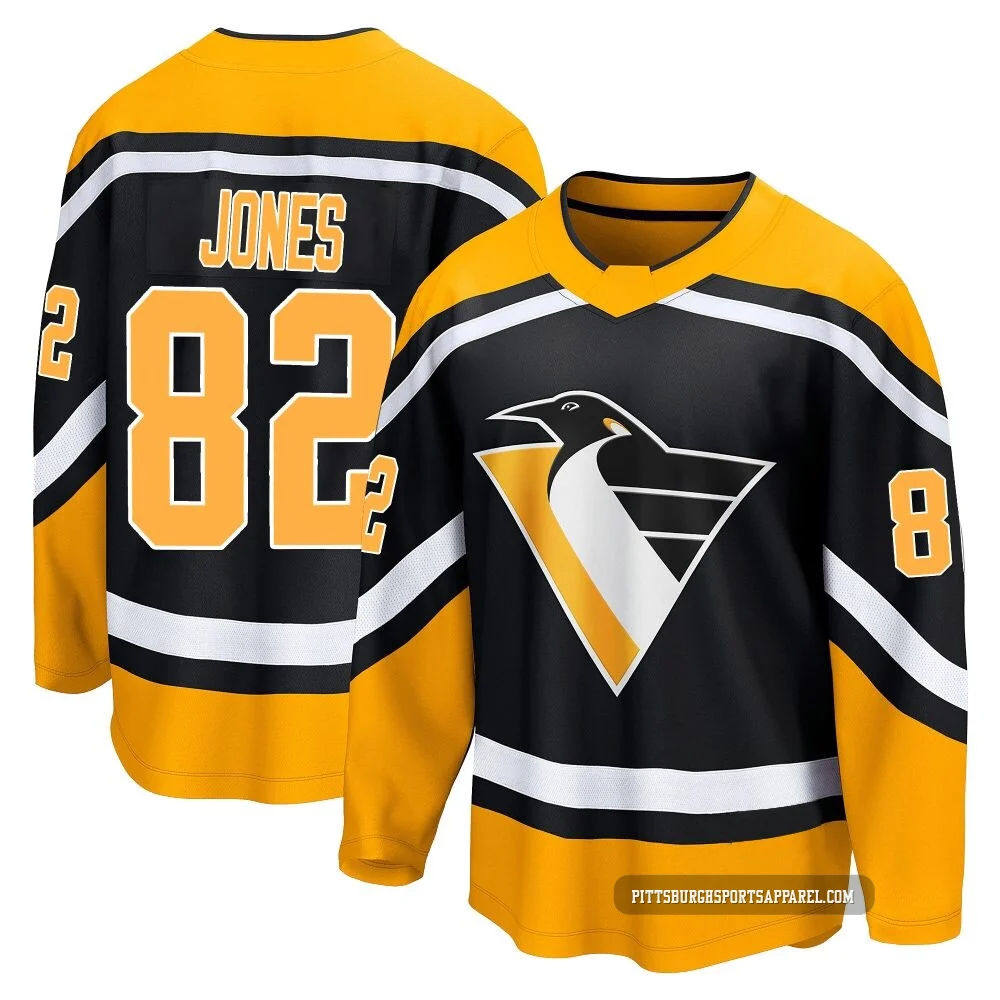Men's Caleb Jones ＃82 Black Pittsburgh Penguins Breakaway Special Edition 2.0 Jersey