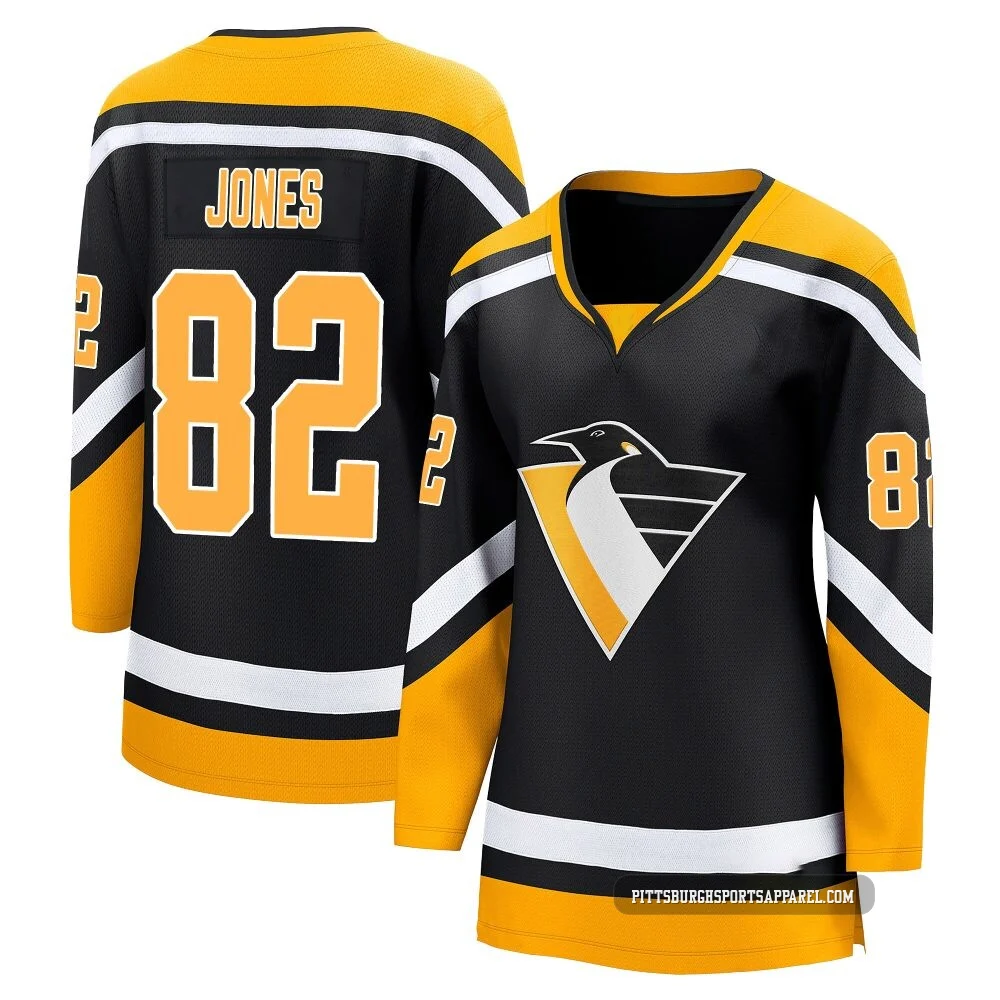 Women's Caleb Jones ＃82 Black Pittsburgh Penguins Breakaway Special Edition 2.0 Jersey