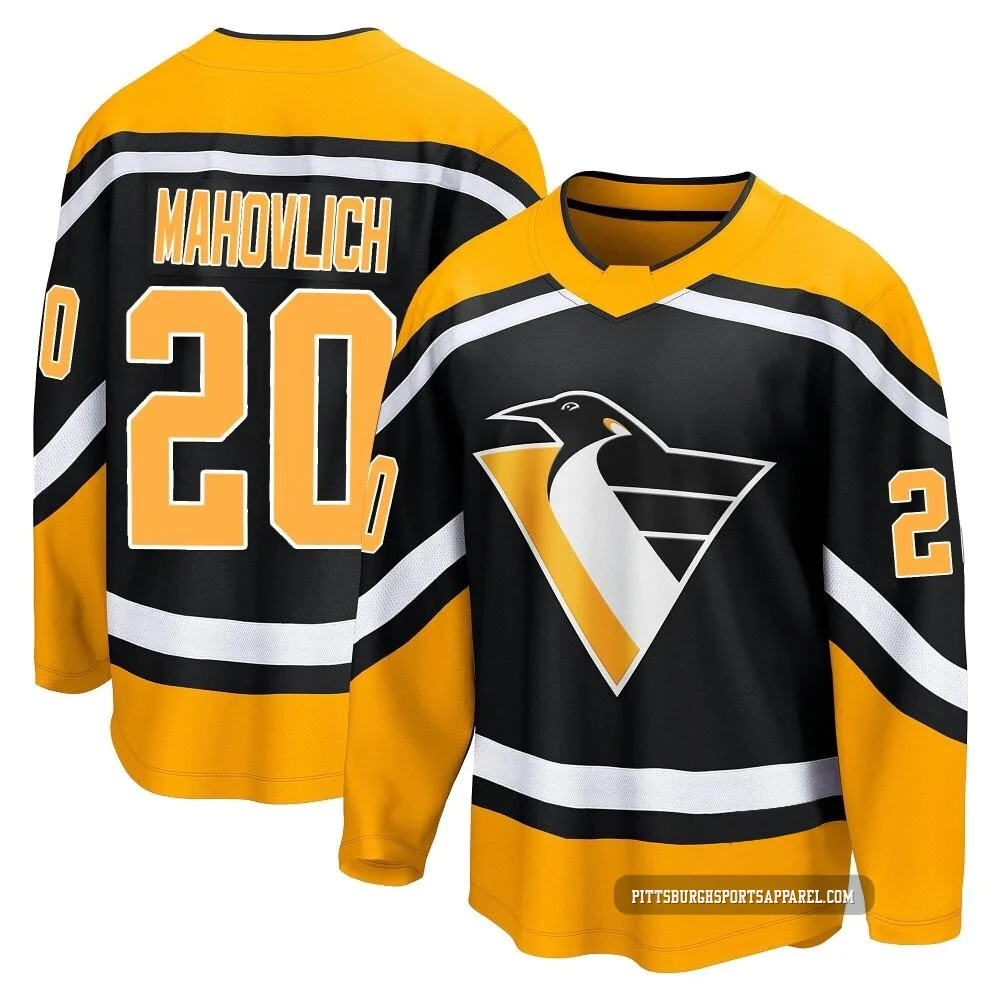 Youth Peter Mahovlich ＃20 Black Pittsburgh Penguins Breakaway Special Edition 2.0 Jersey